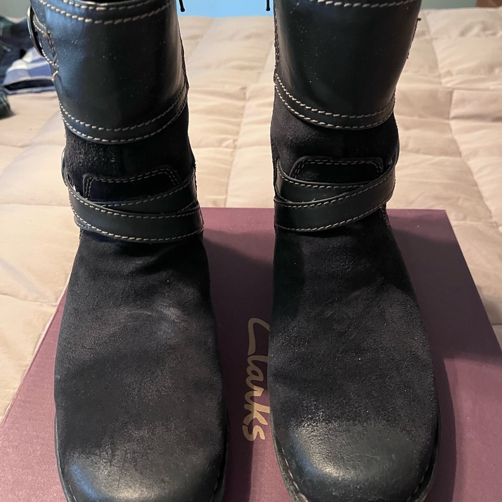 Clarks Black/suede  Boots